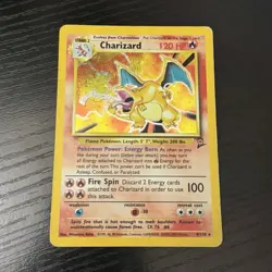 Pokemon Charizard Base Set 2 4/130 Holo Rare Unlimited 120 HP Card English - Image 1