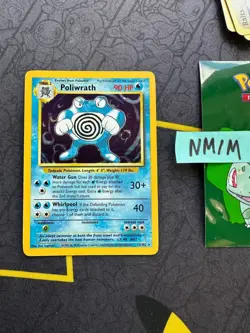 Pokemon Card Poliwrath Base Set Unlimited Holo WOTC Vintage 13/102 023 💎NM💎 - Image 1