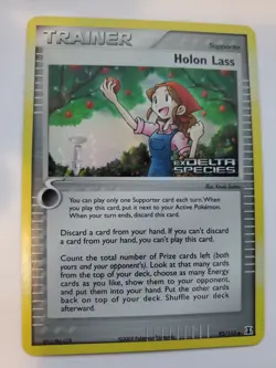 Holon Lass Ex Holo Pokemon Card Base Fossil WOTC NM + U - Image 1