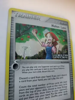 Holon Lass Ex Holo Pokemon Card Base Fossil WOTC NM + U - Image 2