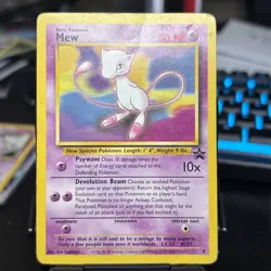 Mew WOTC Black Star Promo 8 Pokemon Card HP - Image 1