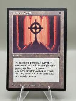 MTG Tormod's Crypt 1994 The Dark Black Border NM Christopher Rush Art Vintage - Image 2