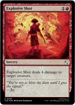 Explosive Shot (Foil) 0236 Avatar: The Last Airbender: Eternal-Legal TLE MTG NM - Image 1