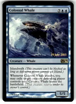 MTG Colossal Whale Core Set 2014 (M14) Foil - Image 1