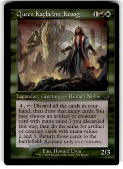 Magic: The Gathering Queen Kayla bin-Kroog MTG Retro Rare Foil - Image 1