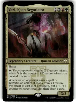 Magic: The Gathering Vazi, Keen Negotiator Rare Regular FOIL MTG - Image 1