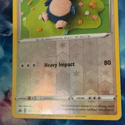 Snorlax 109/159 Reverse Holo Crown Zenith Pokemon Card TCG - Image 3