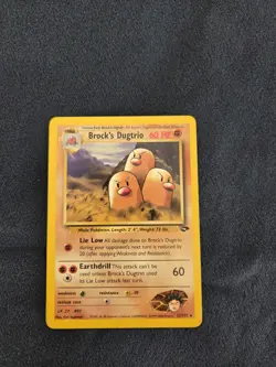 Pokemon Brock's Dugtrio 22/132 Gym Challenge Rare - Image 1