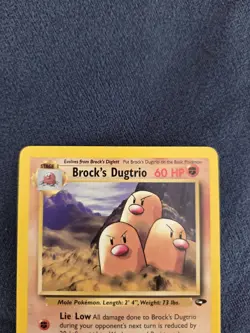 Pokemon Brock's Dugtrio 22/132 Gym Challenge Rare - Image 3