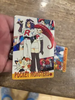 Pokemon Vintage Pocket Monsters Vending HOLO Prism Sticker - Image 2