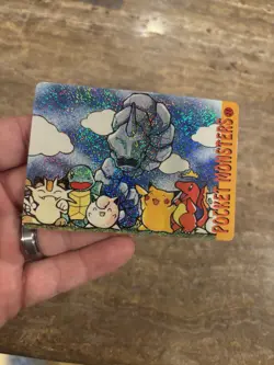 Pokemon Vintage Pocket Monsters Vending HOLO Prism Sticker - Image 5