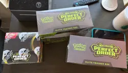 2 Pokemon Mega Evolution Perfect Order SEALED ETB With 1 Booster Box. 50+ Packs - Image 1