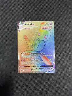 Pokemon Card Mew VMAX Rainbow Secret Rare Holo Fusion Strike 268/264 NM - Image 1