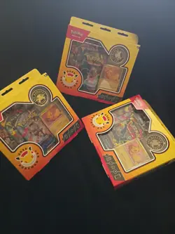 Pokemon Day Collection Mega Evolution & Phantasm Box Pikachu Promo SWIRLset of 3 - Image 1