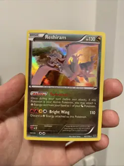 Pokemon Reshiram Roaring Skies 63/108 LP light played Holo Rare - Image 1