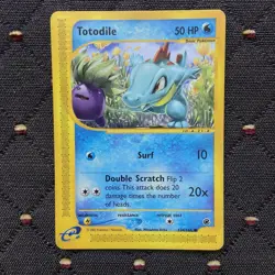 Totodile Expedition Base Set 134/165 e-Reader Pokemon TCG | Mitsuhiro Arita | MP - Image 1