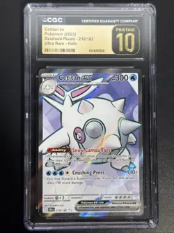 2025 Pokemon Destined Rivals Cetitan ex Ultra Rare #210/182 CGC 10 Pristine - Image 1