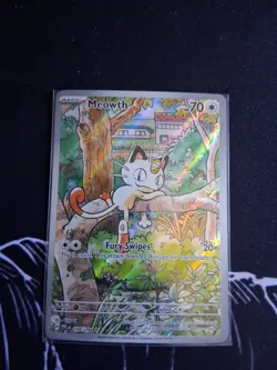 Pokemon Phantasmal Flames #106/094 Meowth Illustration Rare - Image 1