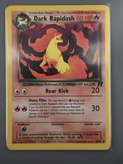 Pokemon TCG Dark Rapidash Team Rocket 44/82 Regular LP. - Image 1