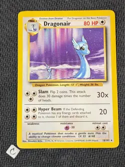 Dragonair 18/102 - Base Set Unlimited Rare Pokemon TCG LP VLP - Image 1
