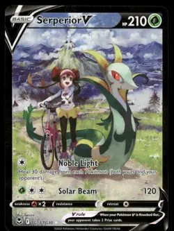 Serperior V TG13/TG30 Holo V Rare Silver Tempest Trainer Gallery Pokemon Holo NM - Image 1