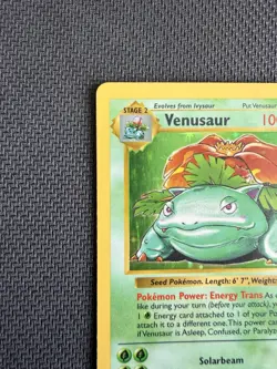 1999 Pokemon Base Set Shadowless Venusaur Holo #15 LP - Minor Front Scratches - Image 4