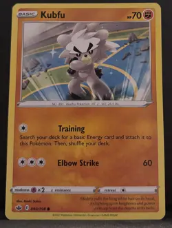 Kubfu 093/198 Common Chilling Reign Pokemon Lightly Played - Image 1