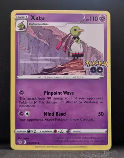 Xatu 033/078 Uncommon Pokemon GO Pokemon Near Mint - Image 1
