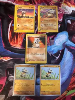 Pokemon TCG Cubone/marowak bundle. Aquapolis, team aqua/magma, SCR. - Image 1