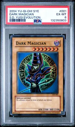 2004 SYE YU-GI-OH! STARTER DECK YUGI EVOLUTION #001 DARK MAGICIAN PSA 6 - Image 1
