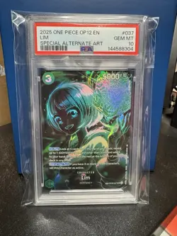 2025 One Piece Legacy Of The Master OP12 Lim Special Alt Art PSA 10 - Image 1