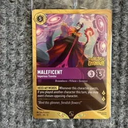 Disney Lorcana Wilds Unknown Maleficent Imperious Traveler 44/P3 Foil - Image 1