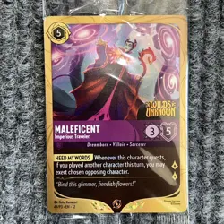 Disney Lorcana Wilds Unknown Maleficent Imperious Traveler 44/P3 Foil - Image 2