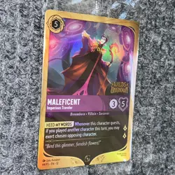 Disney Lorcana Wilds Unknown Maleficent Imperious Traveler 44/P3 Foil - Image 3