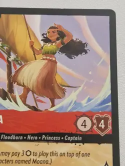Disney Lorcana - Moana - Born Leader 116/204 - NON Foil Into the Inklands - Image 3
