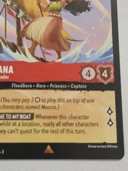 Disney Lorcana - Moana - Born Leader 116/204 - NON Foil Into the Inklands - Image 5