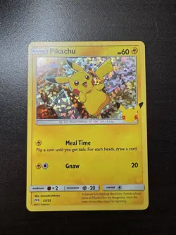 Pokemon Pikachu TCG 25th Anniversary McDonald's Holo Card 25/25 Promo - Image 1