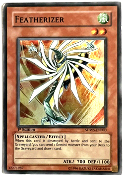 YuGiOh! - Featherizer - Super Rare - Image 1