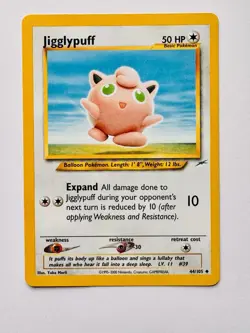Jigglypuff 44/105 Yuka Morii Uncommon Neo Destiny Pokemon Card - Image 3