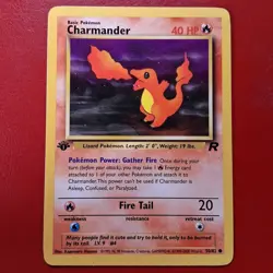 Charmander 50/82 Team Rocket Regular First Edition Pokemon Card Wotc Lp - Image 1