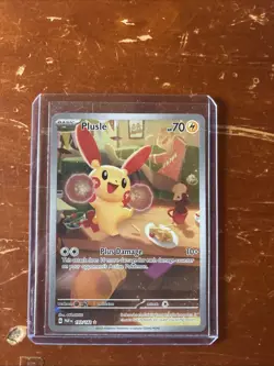 Pokemon TCG Plusle Illustration Rare Card 193/182 Sv04: Paradox Rift - Image 1