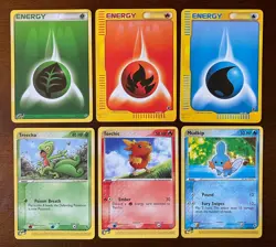 Pokemon TCG E-Reader Lot Torchic 017Black Star Promo Non Holo NM Mudkip Treecko - Image 1