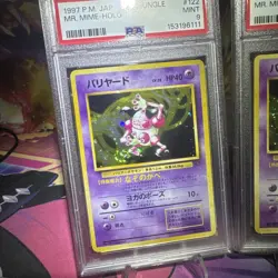 2 Sequential PSA 9 Mr. Mime Pokemon Jungle Holo (Japanese) BOTH HAVE SWIRLS - Image 4