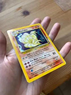 Pokemon holo rare Ninetales - 012/102 - 1999 WotC Base Set - EXCELLENT - Image 3