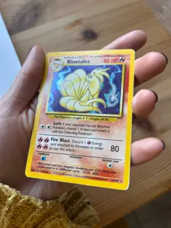 Pokemon holo rare Ninetales - 012/102 - 1999 WotC Base Set - EXCELLENT - Image 4