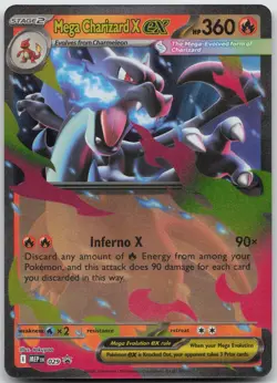 Mega Charizard X ex 029 Holo Promo ME: Mega Evolution Promo Pokemon NM/M - Image 1