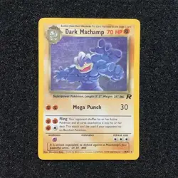 Pokemon TCG Dark Machamp 10/82 Team Rocket Unlimited Rare Regular 70 HP (EN) - Image 1
