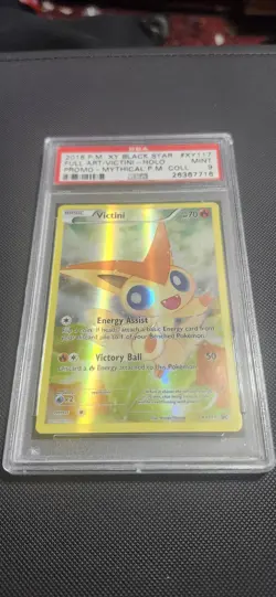 Pokemon TCG Victini XY117 Full Art Holo Black Star Promo Card PSA9 MINT - Image 2