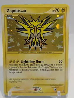Pokemon Zapdos Supreme Victors 150/147 Secret Rare Holo Lightning Burn 2009 HP - Image 1