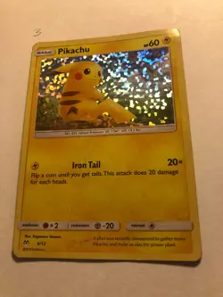 2019 Pokemon McDonald’s Promo Pikachu 6/12 Holo Foil Rare MP - Image 1